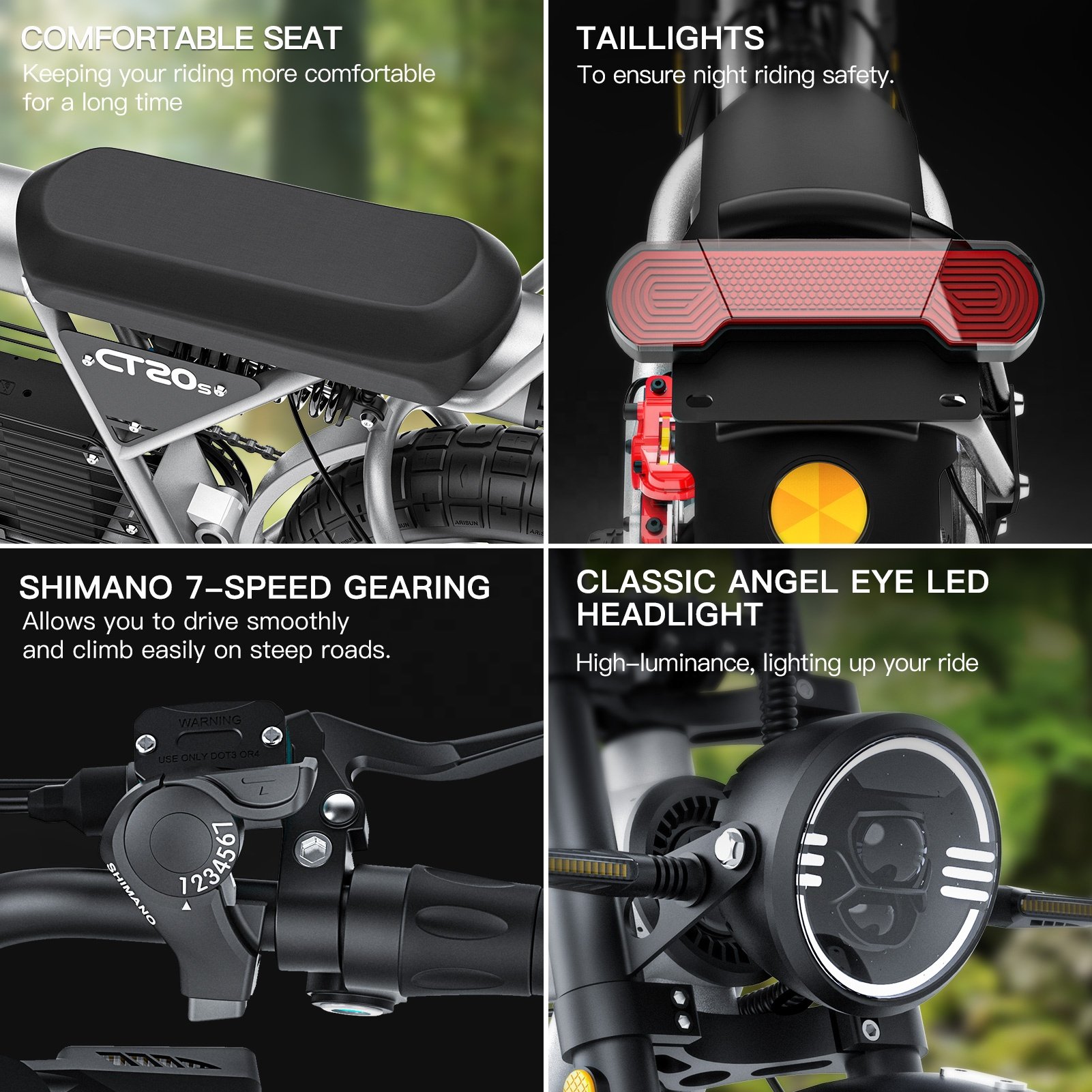 COSWHEEL CT20S 60V 2000W Power eBike 50kmh High Speed e Dirt Bike For Adults Electric Mountain Bike