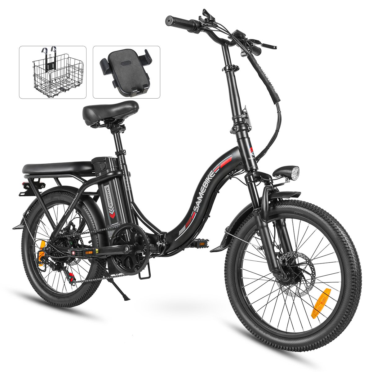 EU Warehouse Fast Shipping SAMEBIKE Ebike CY20 Fat Tire 350W Electric Folding Bike City lady E-Bike