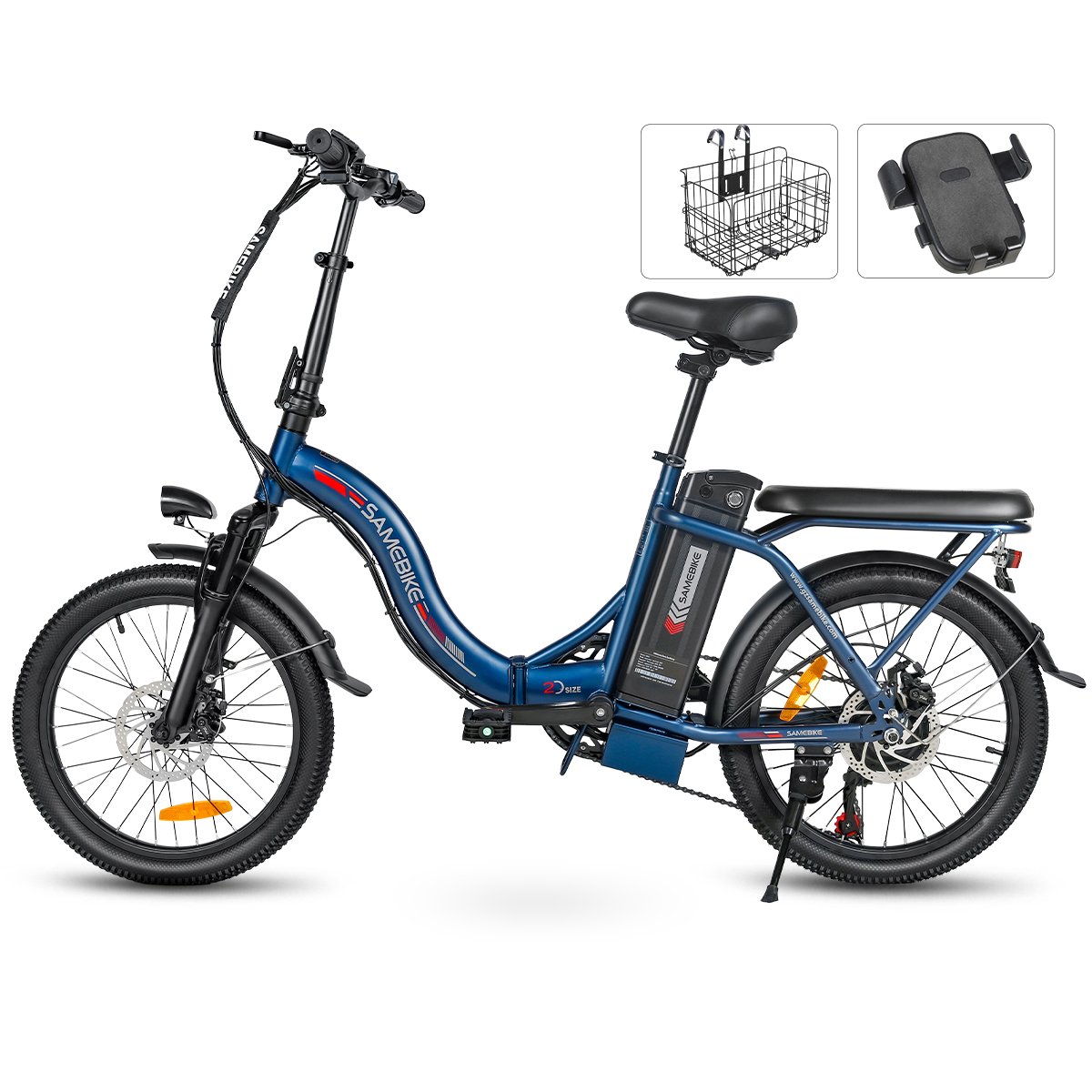 EU Warehouse Fast Shipping SAMEBIKE Ebike CY20 Fat Tire 350W Electric Folding Bike City lady E-Bike