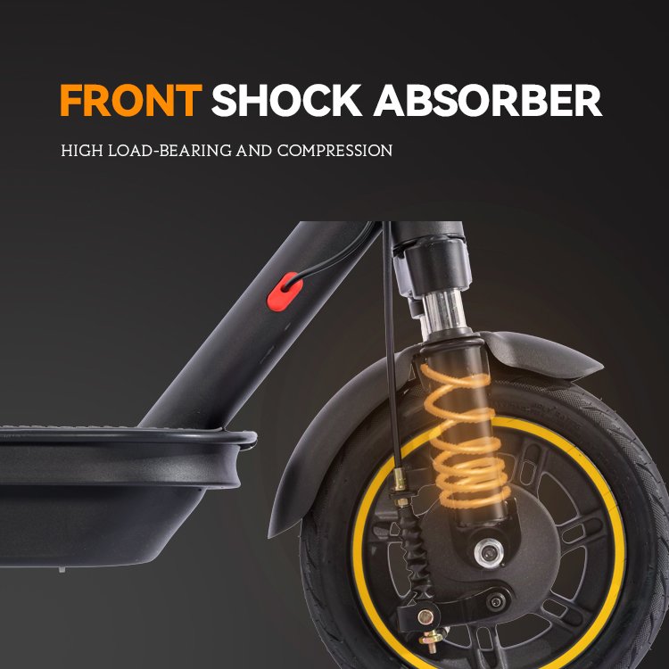 Popular 500W 10 Inch Folding Scooters Powerful Adult Kids Citycoco Electric Scooters With Lcd Display HT-Max