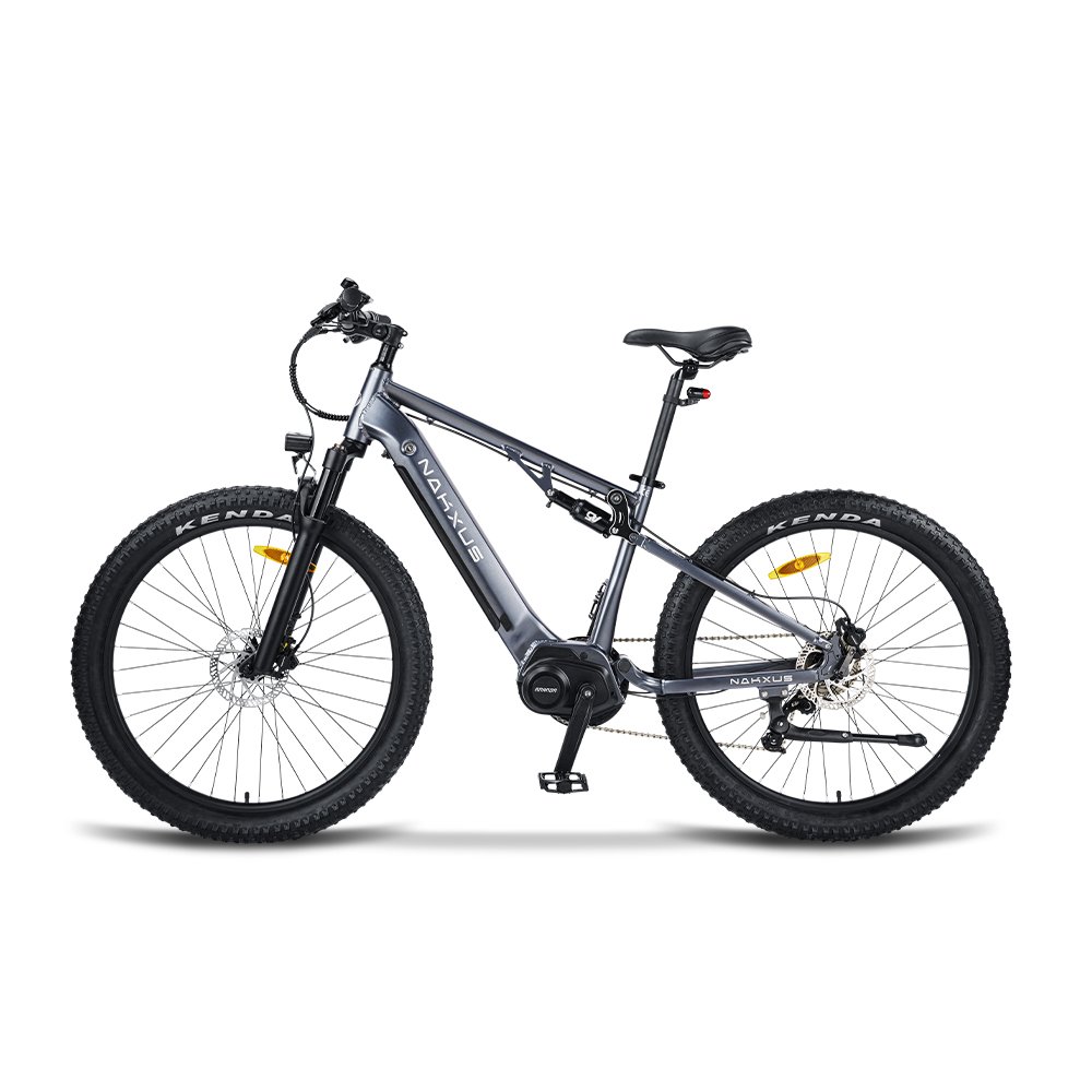 NAKXUS 27M201 350W 48V 10.4Ah Lithium Battery Electric Mountain Bike 9 Speed Central Sensor Aluminum Frame City Mountain Riding