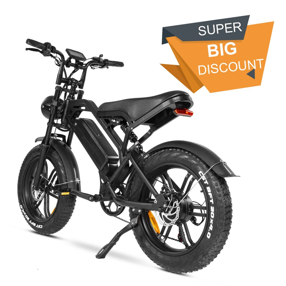Eu Warehouse Electric Hybrid Bike Cheapest Electric Fat Tire Mountain Bicycle Motor Steel Customized Logo 48V 7 Speed