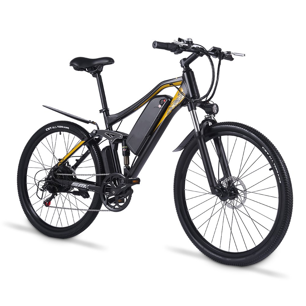 27.5'' Bicicleta Mtb Full Suspension 48V 500W Rear Motor Ebike Electric Mountain Bike