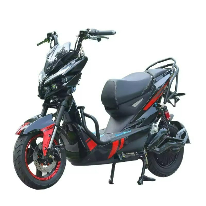 Long Range Off Road Electric Motorcycle Scooter Battery Optional with Pedals Disc Brake Electric Bicycle for Sale