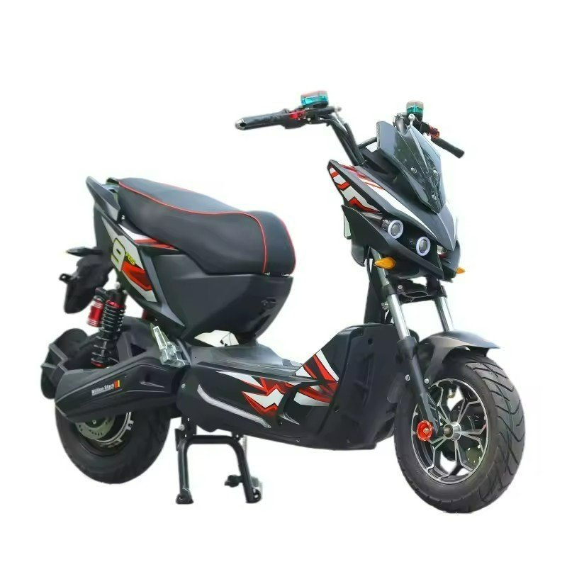 Long Range Off Road Electric Motorcycle Scooter Battery Optional with Pedals Disc Brake Electric Bicycle for Sale