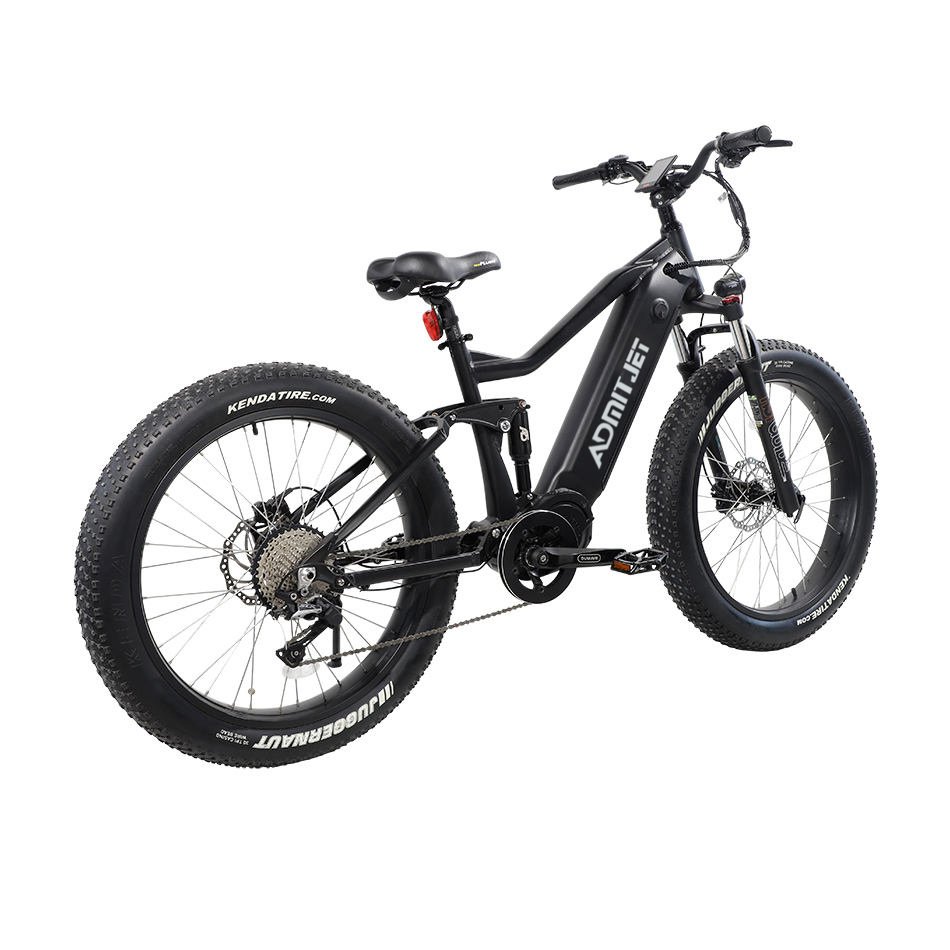 Classic High Efficiency Bicycles Long Range 9 Speed 48V 1000W 27.5Inch Mid Drive Fat Tire Electric Mountain Bike