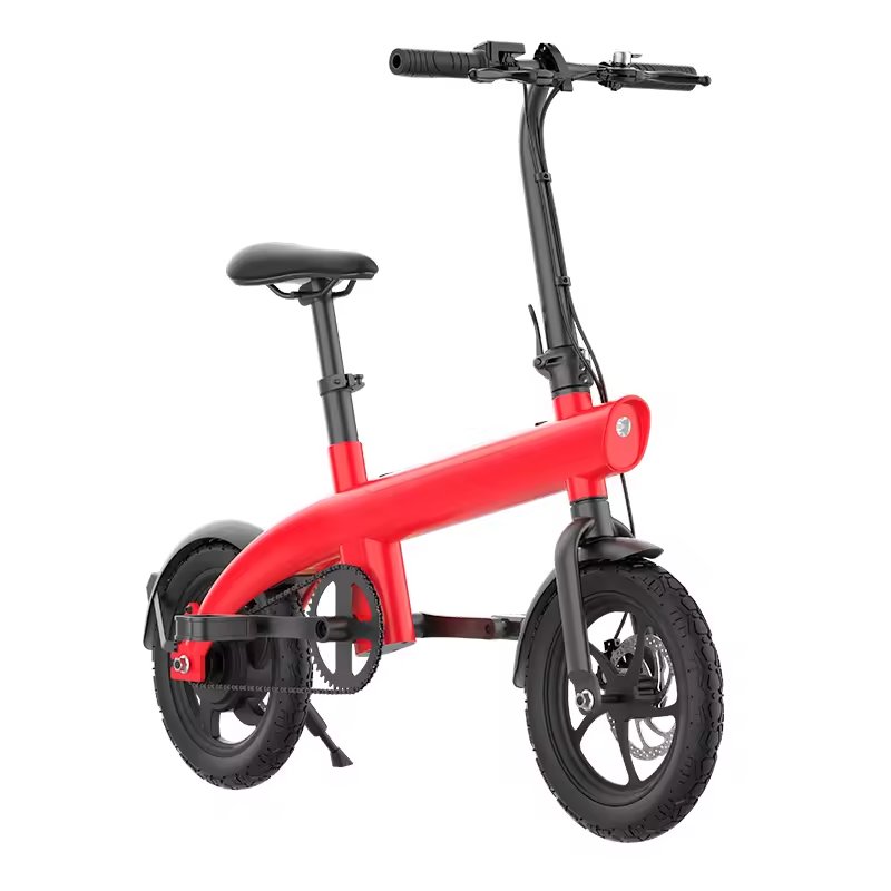 New H2 Electric City Bike Removable 36v/48v Lithium Battery 250W Motor Power Aluminum Alloy Folding Frame Tube Battery