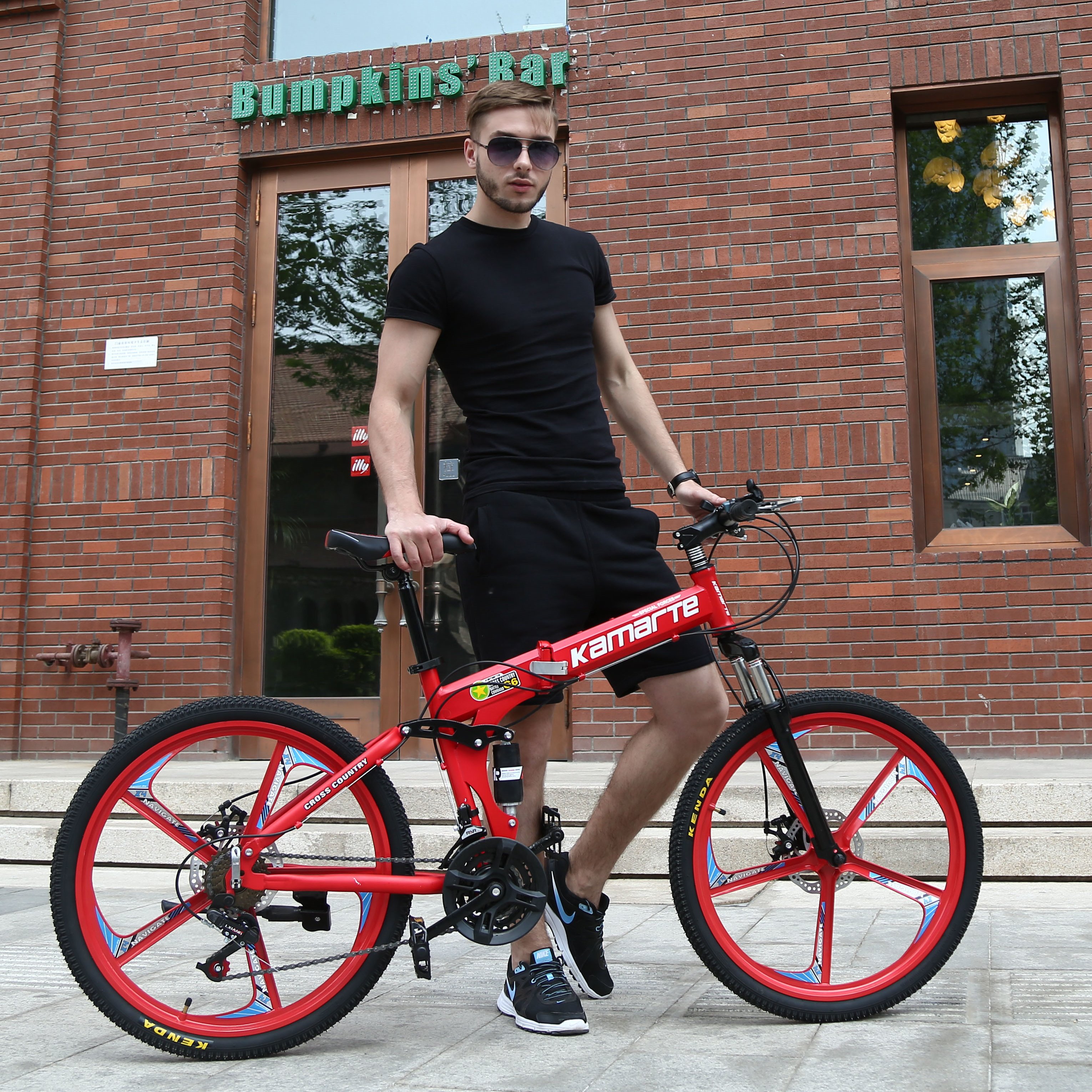 Wholesale 7speed folding bysicle bicycle folding bike mountain bike/bycycles 26 inch bicis cycle for man