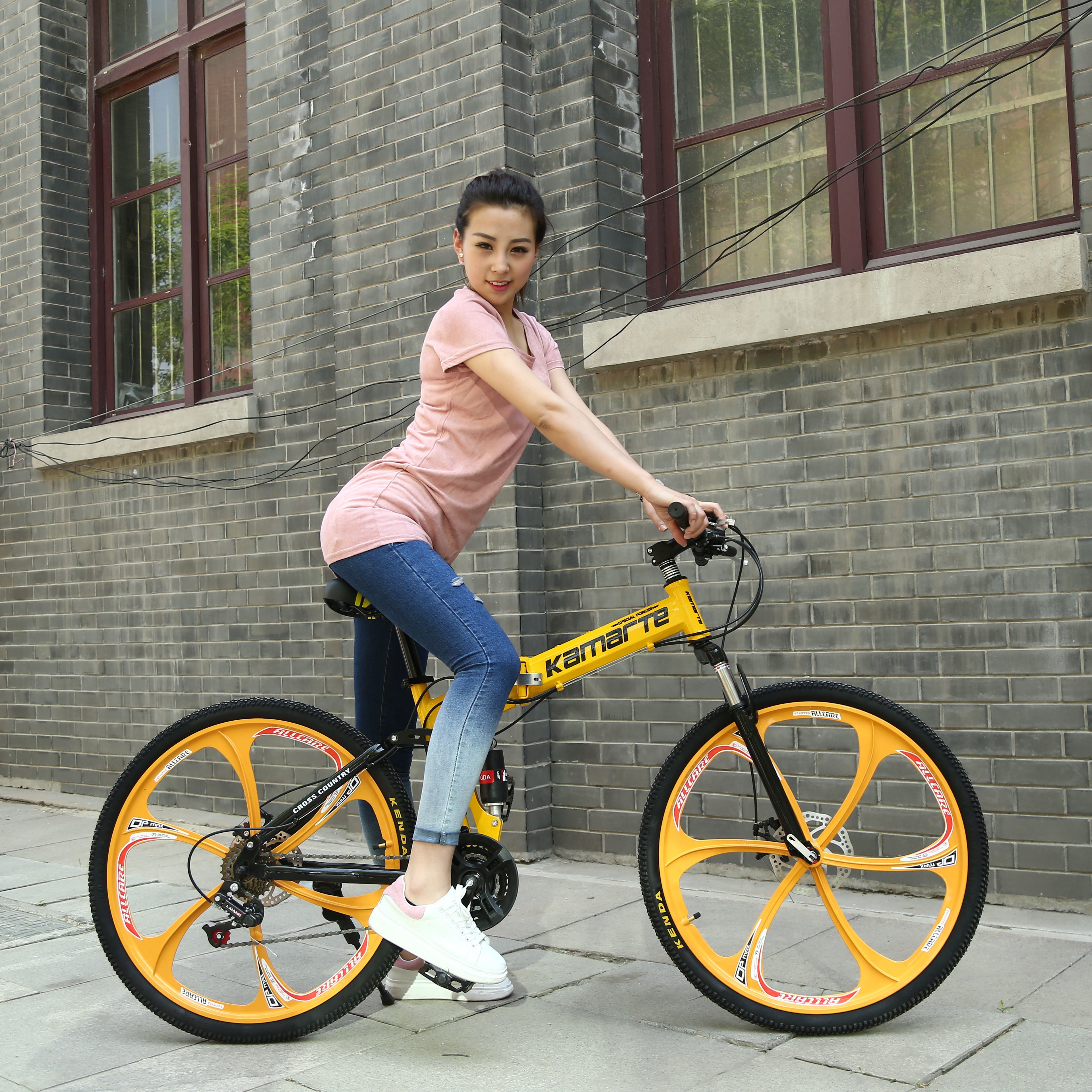 Wholesale 7speed folding bysicle bicycle folding bike mountain bike/bycycles 26 inch bicis cycle for man