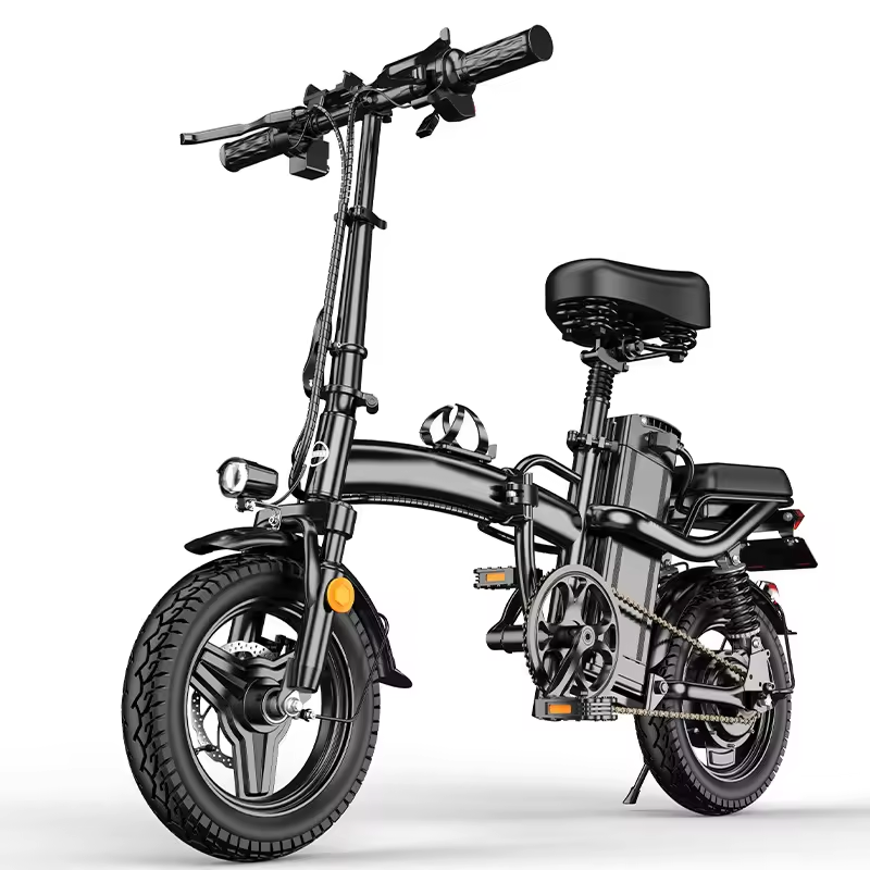 2024 Hot Sale Mini Size Folding Electric Bicycle 400W 48V 14 inch 45km/h fast speed Electric City Bike Foldable Electric Bike