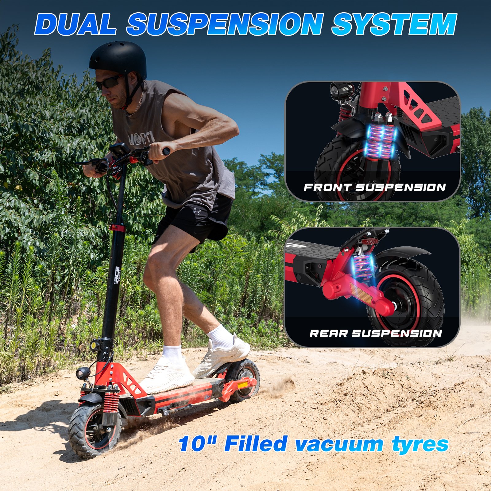 High Duty 800W heavy load electric scooter for off-road, city-road, mountain use huge stock in USA / UK / EU