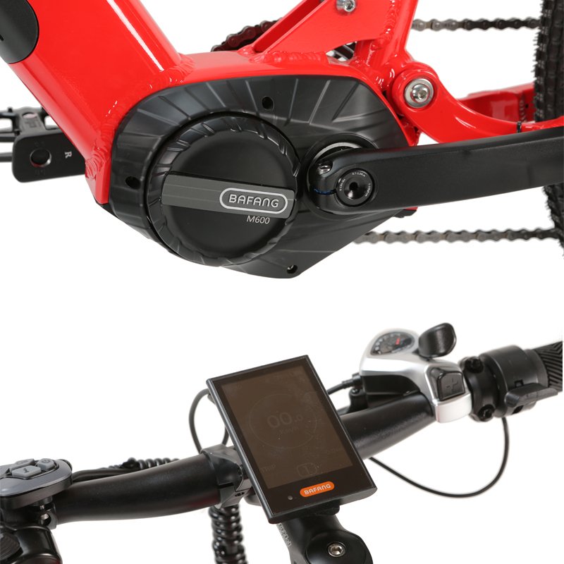 Ebike mtb E-bike Mid Drive Bafang Motor Carbon Full Suspension Electric Fat Bike E Mountain Electric Bike