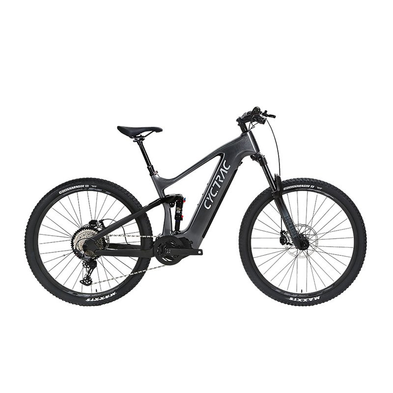 Carbon Fiber Electric mountain Dirt Bike Emtb e mtb bike with full suspension 500W central motor