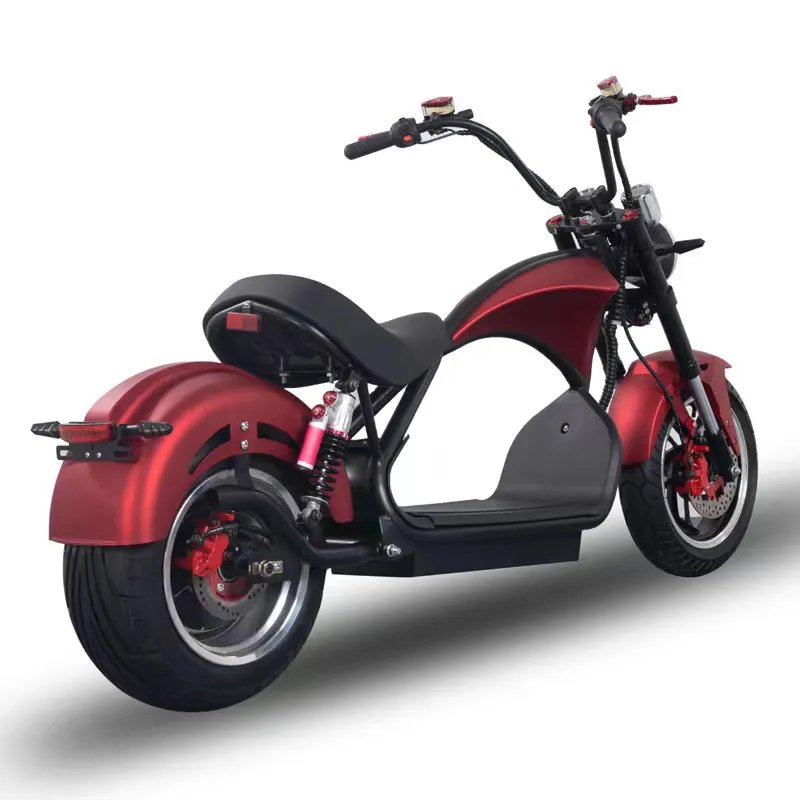 1500w Electric Moped Fat Tire Scooter Front/rear Shocks,Dual Disc Brakes One Button Start Electric Fat Tire Motor Bike for sale