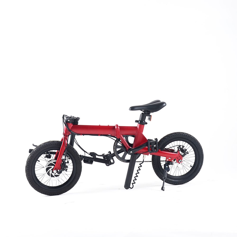 Hot Selling 16-Inch Foldable E-Folding Electric Bicycle Smart 36v Electronic City Bike Adults Children 25km/h Speed Tube 1 Speed