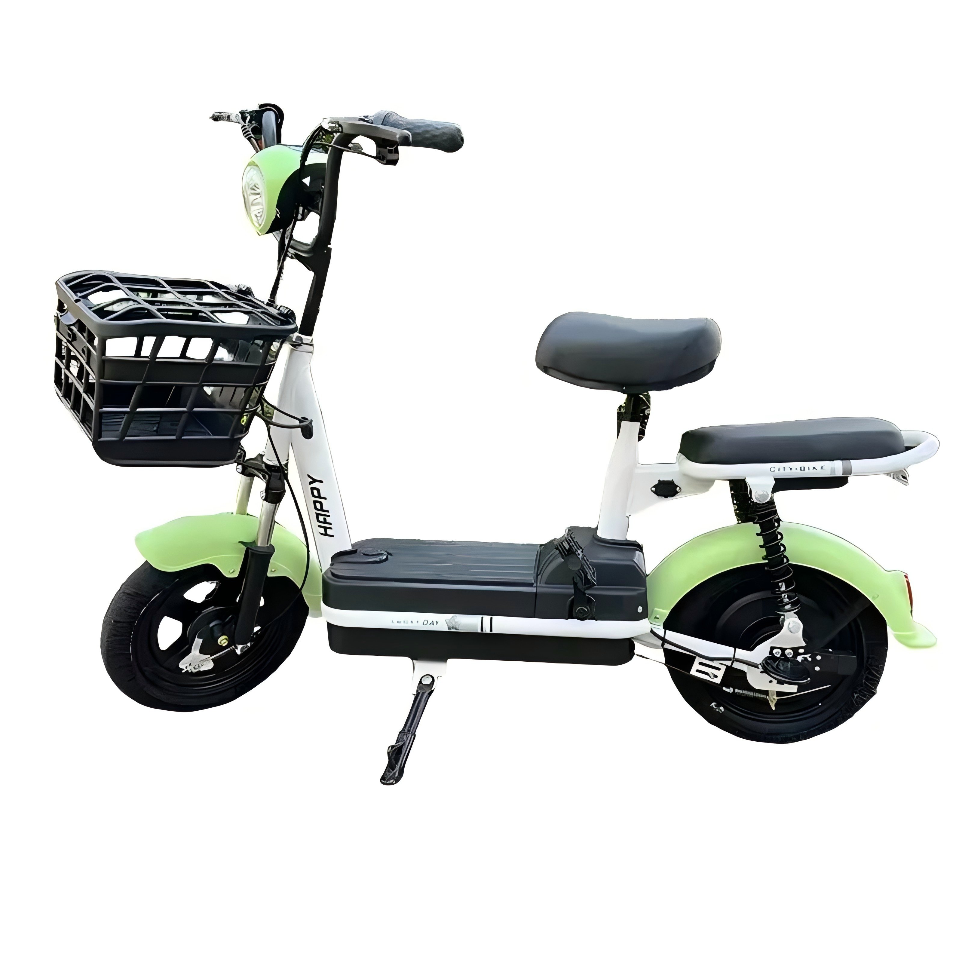 14-Inch Factory Wholesale Electric Bicycle 350W 48V Adult City Bike Lead-Acid Battery Two-Wheeled Steel Frame Electric Scooter