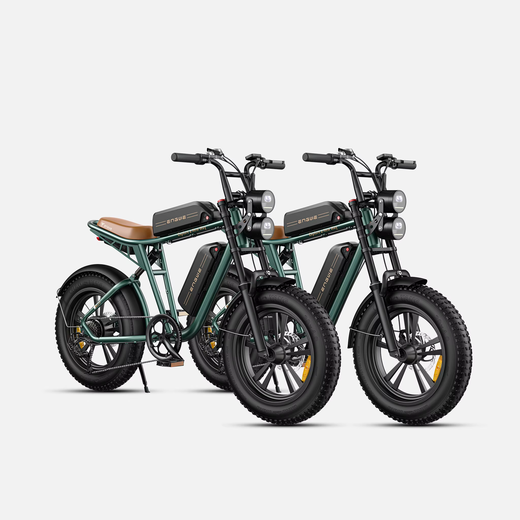 ENGWE M20 Dual Battery Electric Bike 750W 48V13AH Battery Electric Mountain Bicycle 20 Inch Off-Road Tyre Mens Ebike For Adults