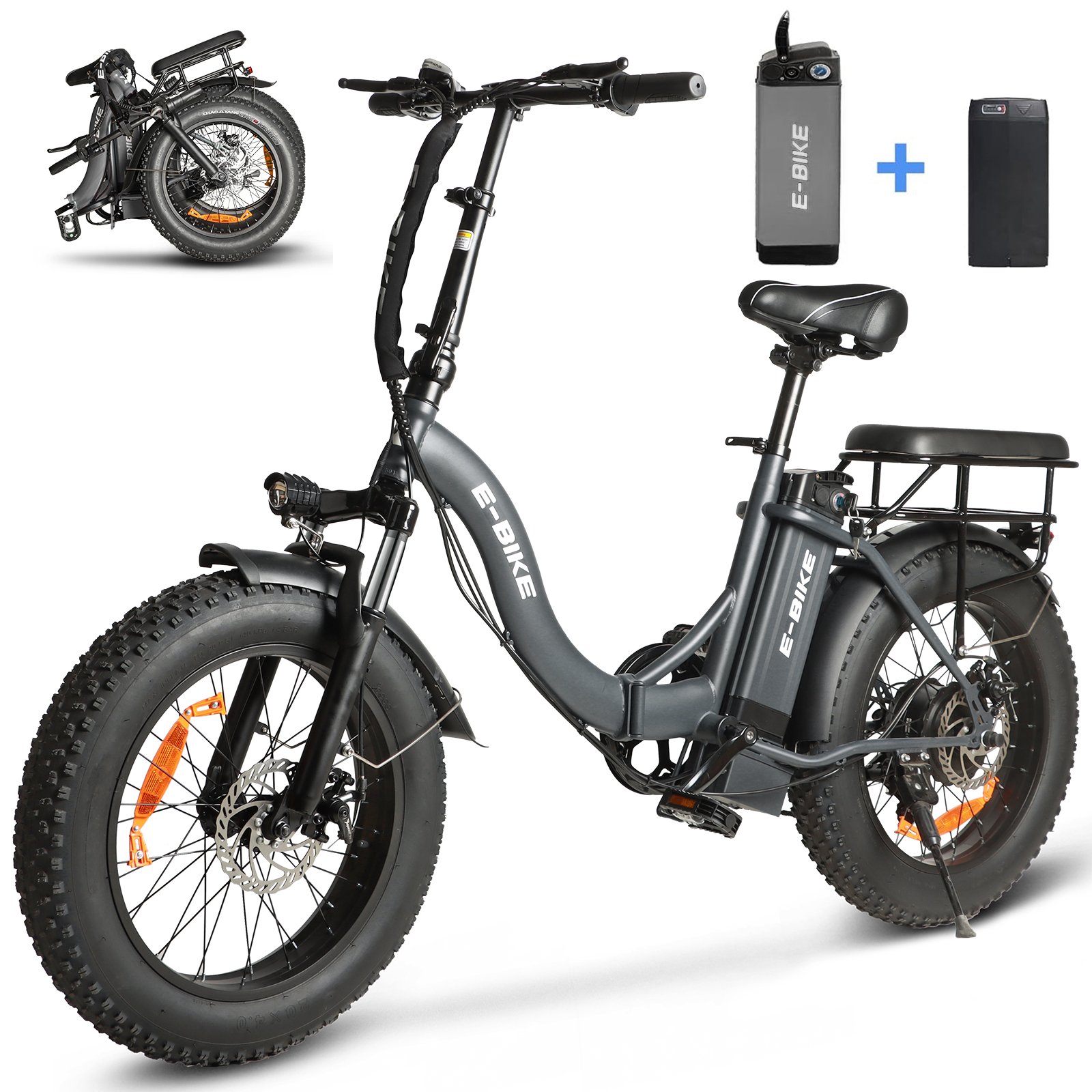 20Inch Dual Battery Ebike Mountain Bike Bicicletta Elettrica 500 Watt Electric City Bike