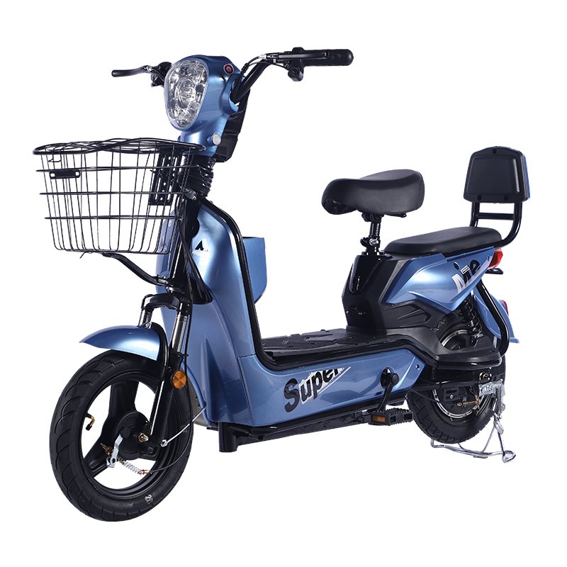 Most Popular 48V Electric City Bike 250W Rear Hub Motor 3-Speed Straddles Steel Frame Scooter Kit Electronic Rear Carrier