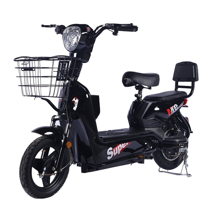 Most Popular 48V Electric City Bike 250W Rear Hub Motor 3-Speed Straddles Steel Frame Scooter Kit Electronic Rear Carrier