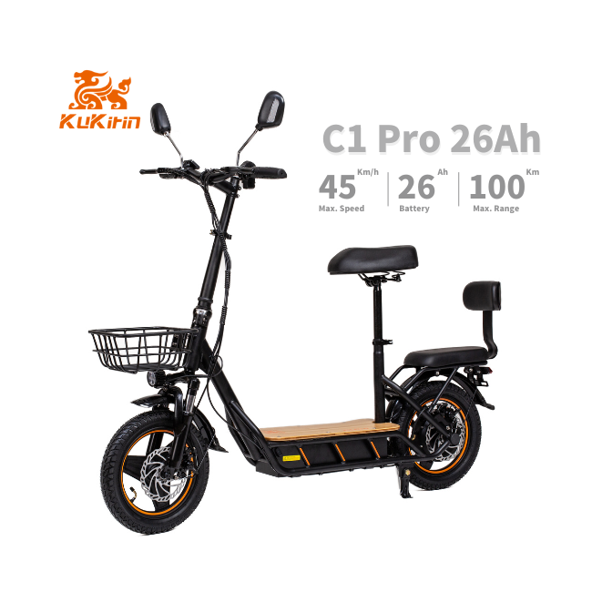 PL STOCK 2024 KuKirin C1 Pro 26Ah Battery 14 Inch Fat tire 48V 500W 45KM/H Electric Scooter Bike