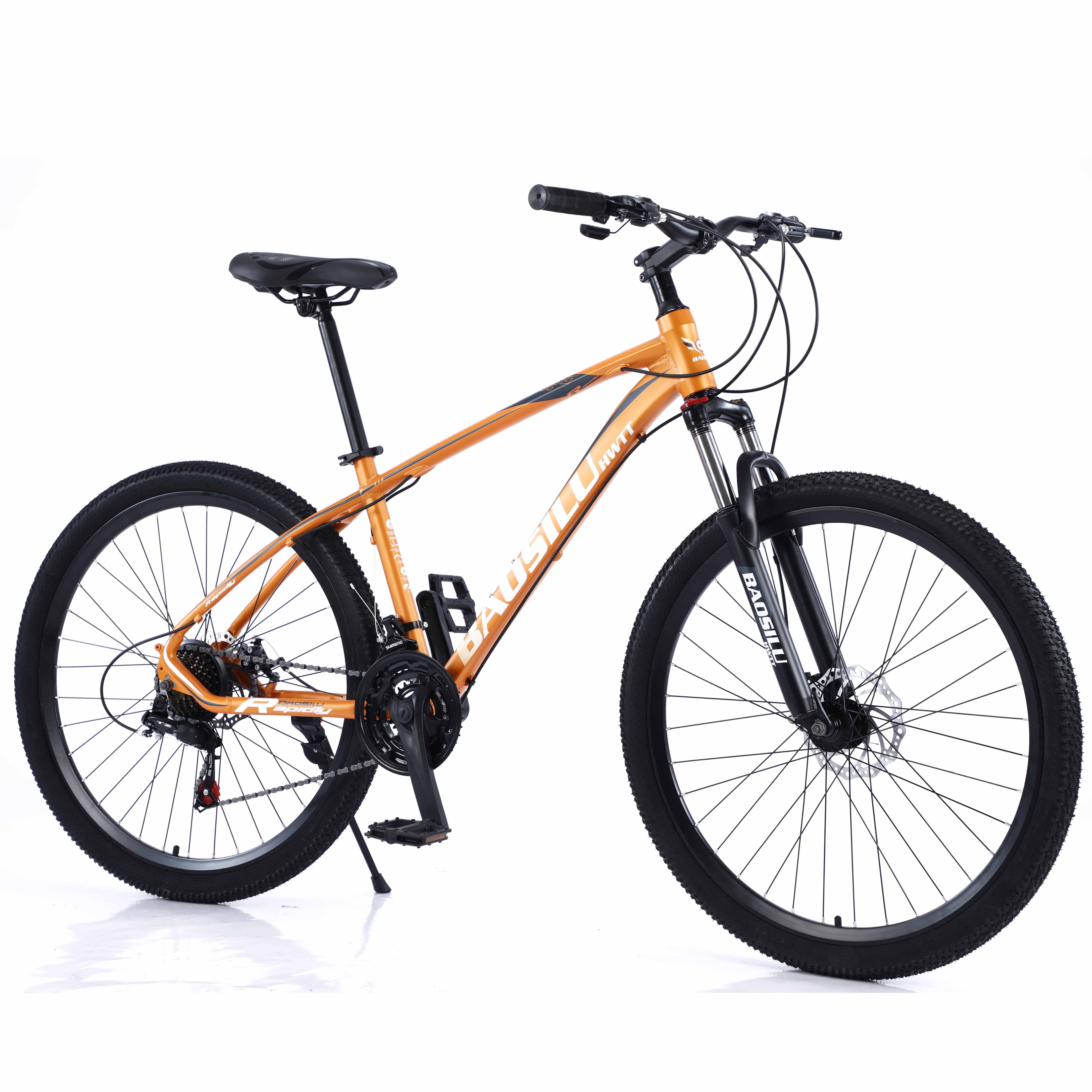 2024 Factory Price Men's 24 Inch Steel Mtb Bicycle 21 Speed Gear Mountain Bike With Disc Brake And Ordinary Pedal