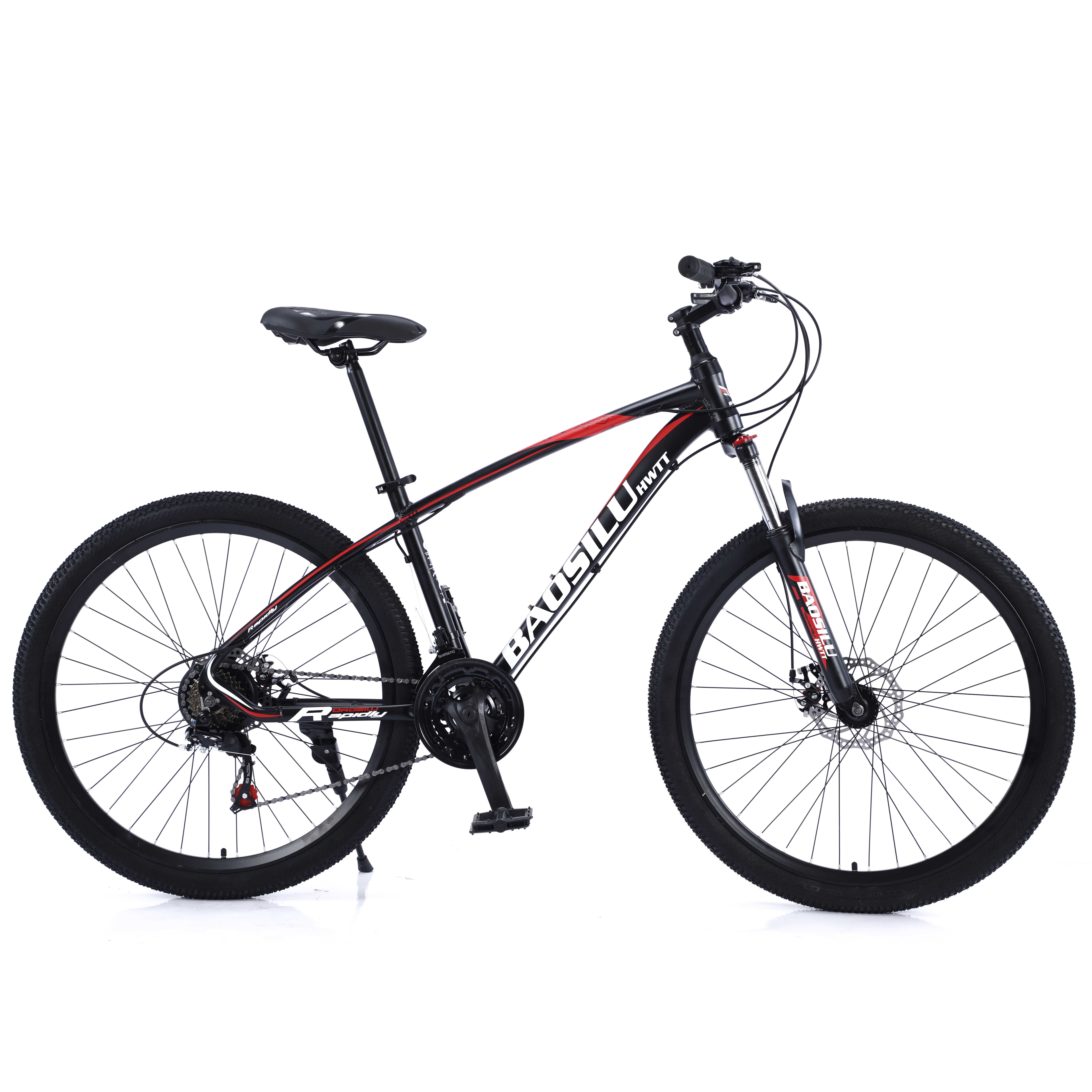 2024 Factory Price Men's 24 Inch Steel Mtb Bicycle 21 Speed Gear Mountain Bike With Disc Brake And Ordinary Pedal