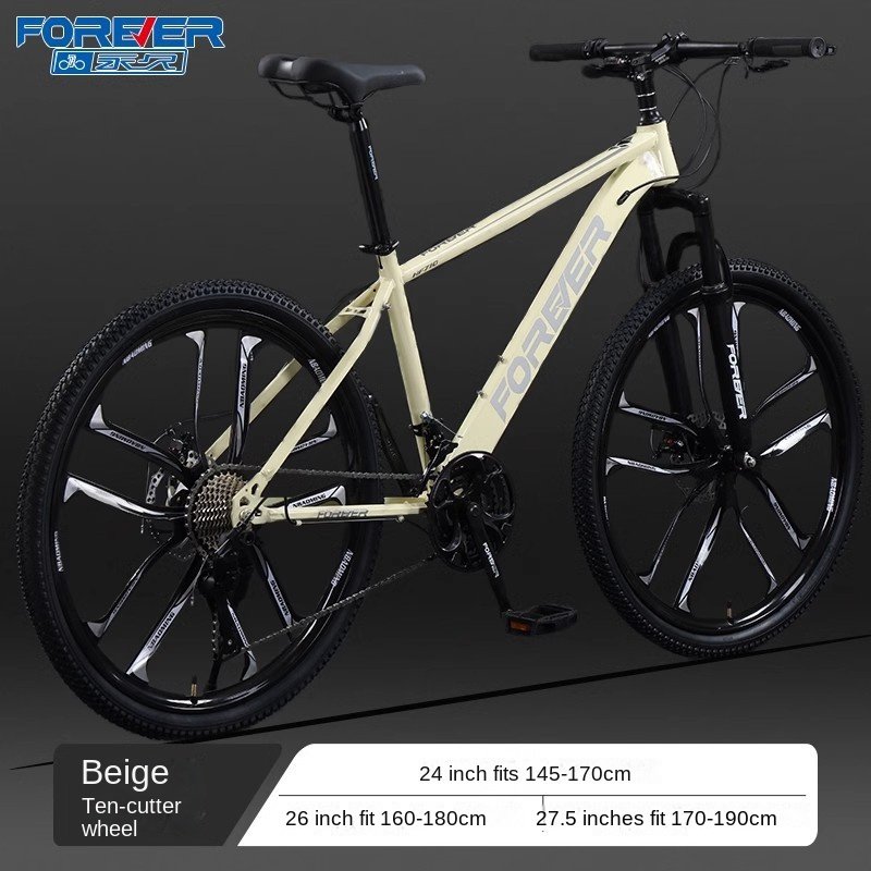 2024 Factory Price Men's 24 Inch Steel Mtb Bicycle 21 Speed Gear Mountain Bike With Disc Brake And Ordinary Pedal