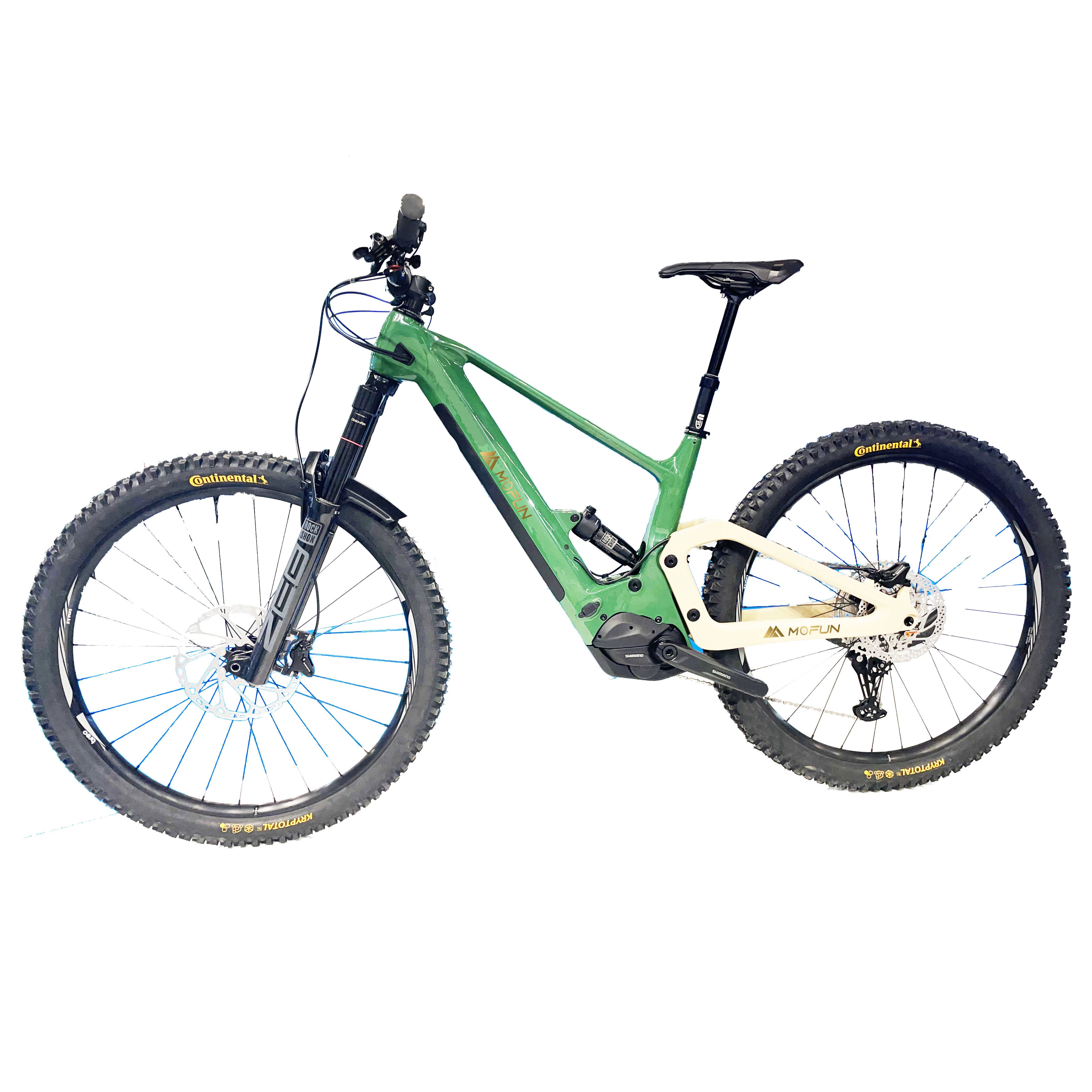 Mofun carbon fiber 29 inch mountain electric bike mtb ebike with Shimano EP801 mid-ship drive motor