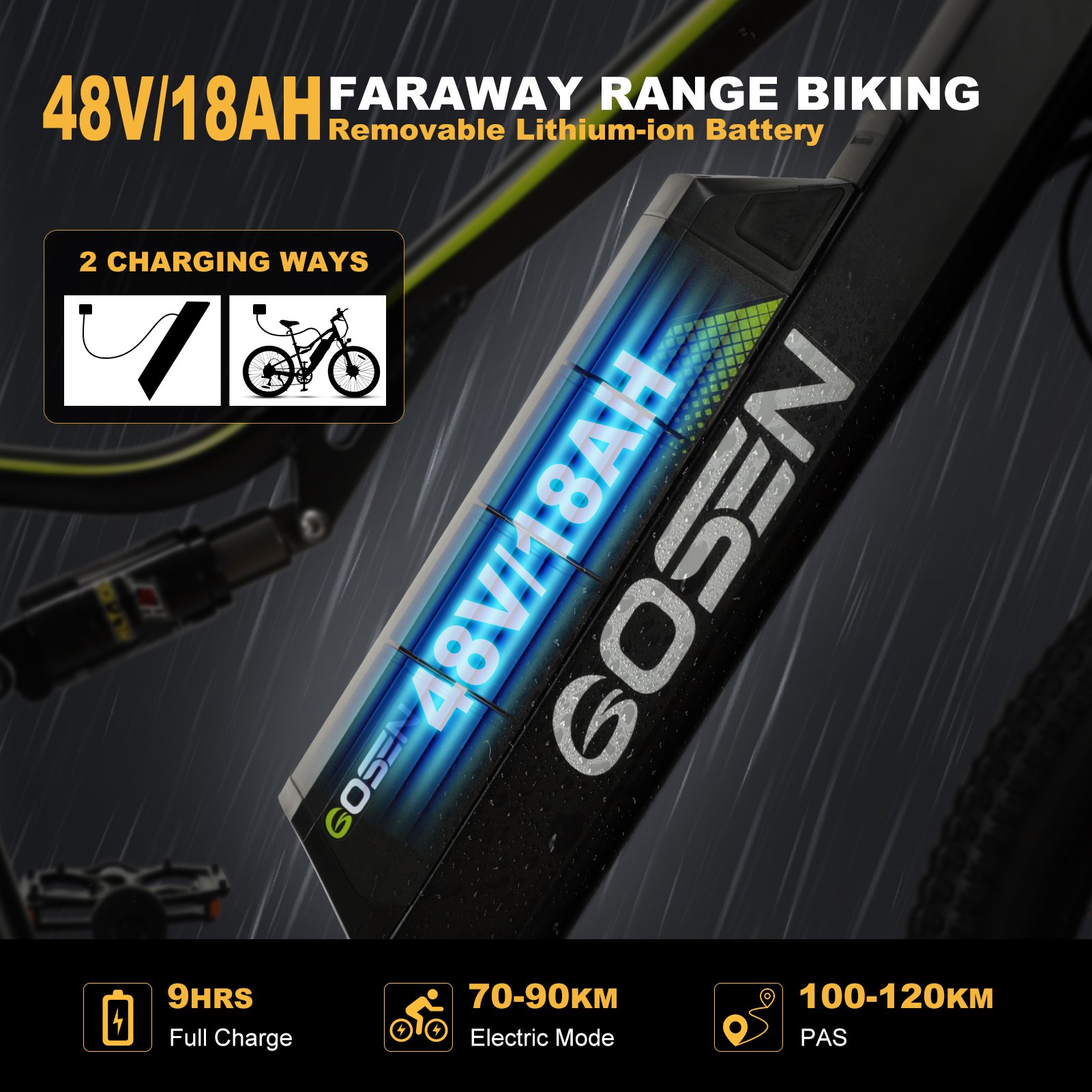 Full Suspensions Electric Mountain Bike 500W Motor ebike 48V 18ah Hydraulic Disc Brake emtb For Sale