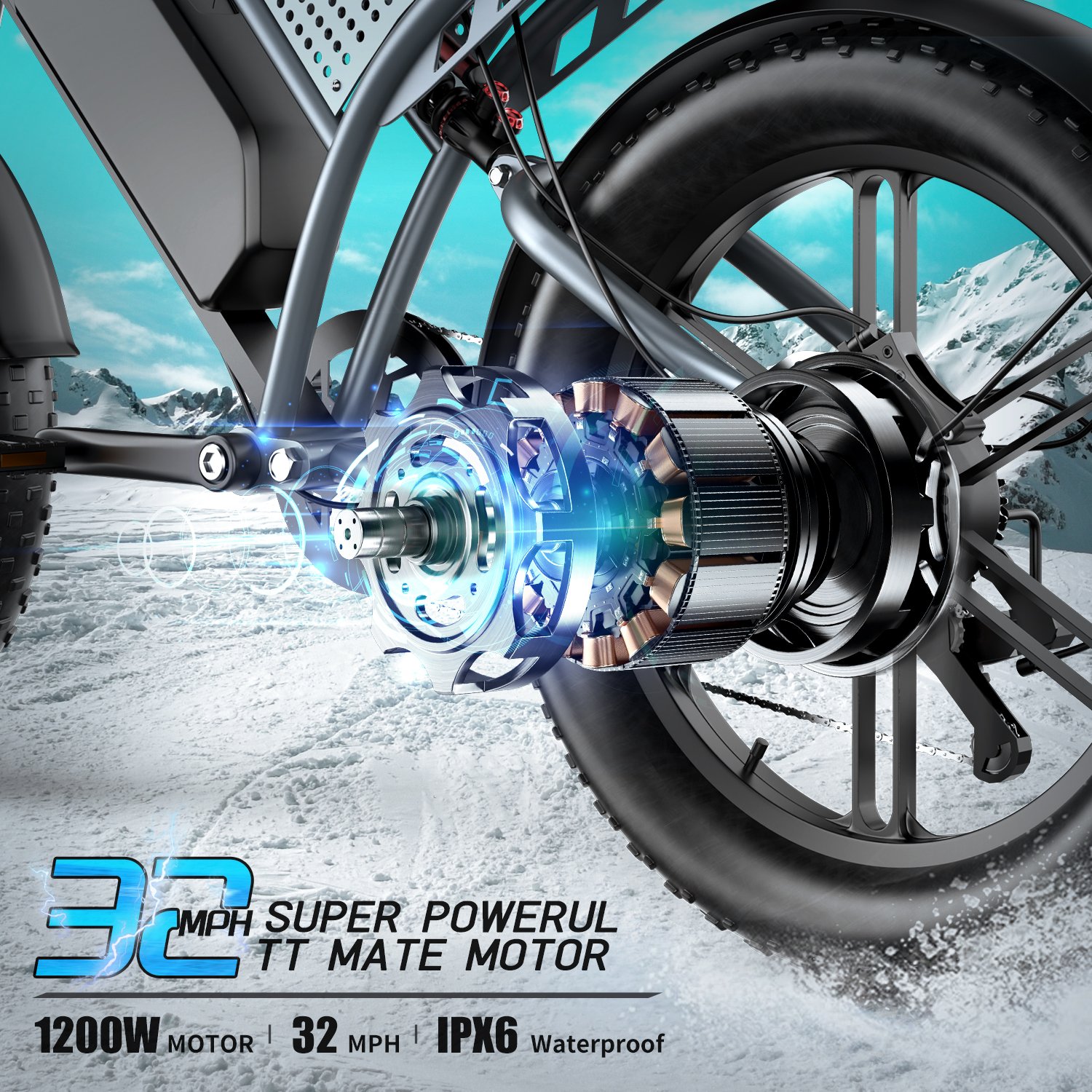 Electric bicycle 1000W power motor mountain bike 48V 20Ah lithium bikes