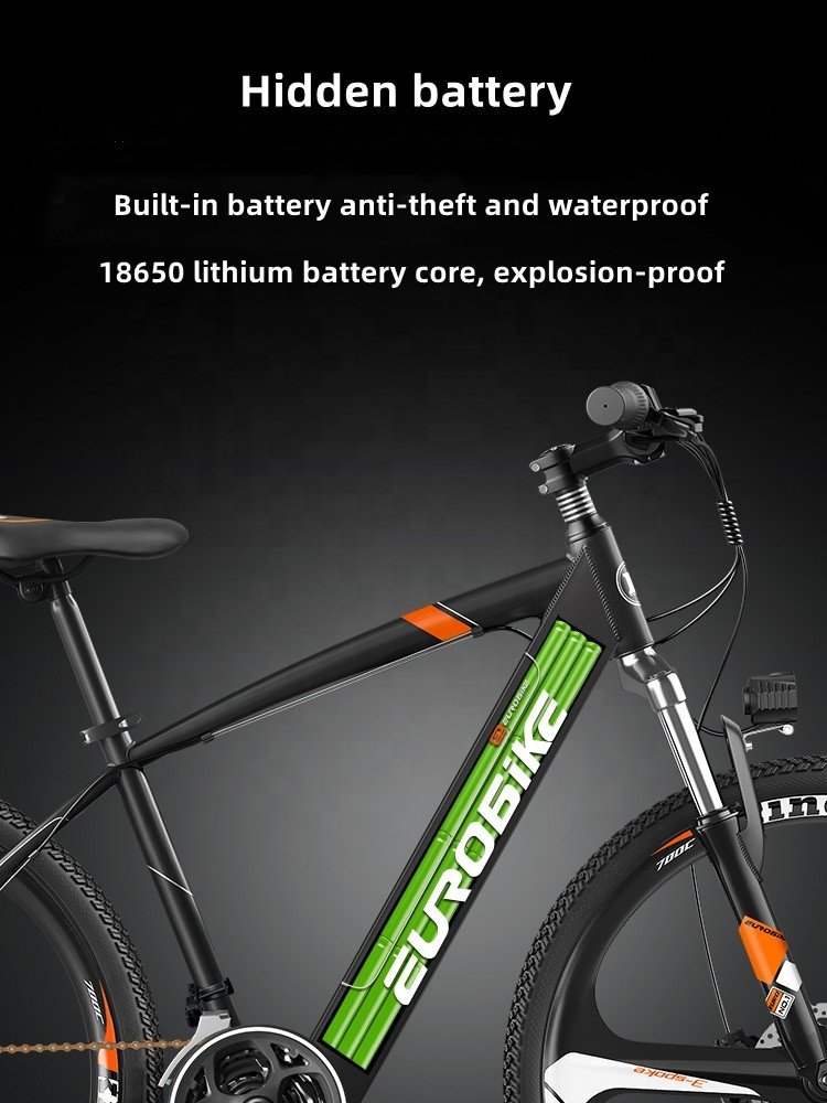 48V12Ah lithium battery electric bicycle 26 inch electric mountain bike