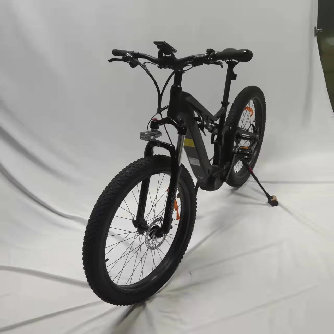 Mid motor 500w48v12.8ah 27.5 *3.0 spoke wheel full suspension mid drive central motor electric mountain bike electric city bike