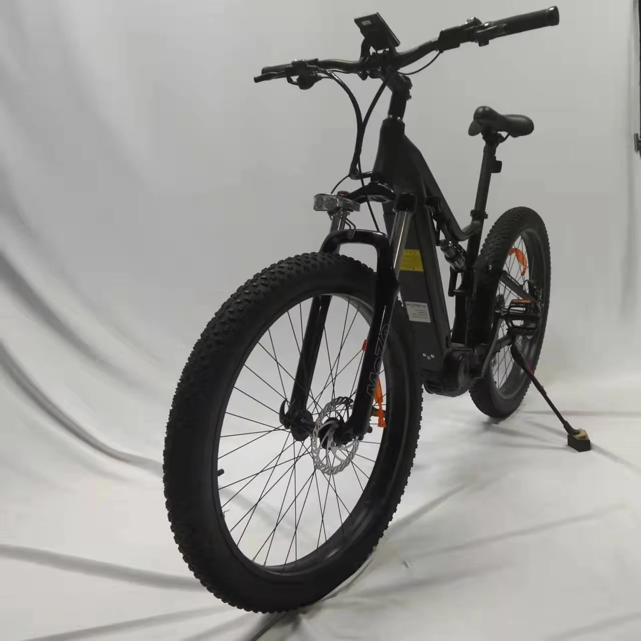 Mid motor 500w48v12.8ah 27.5 *3.0 spoke wheel full suspension mid drive central motor electric mountain bike electric city bike