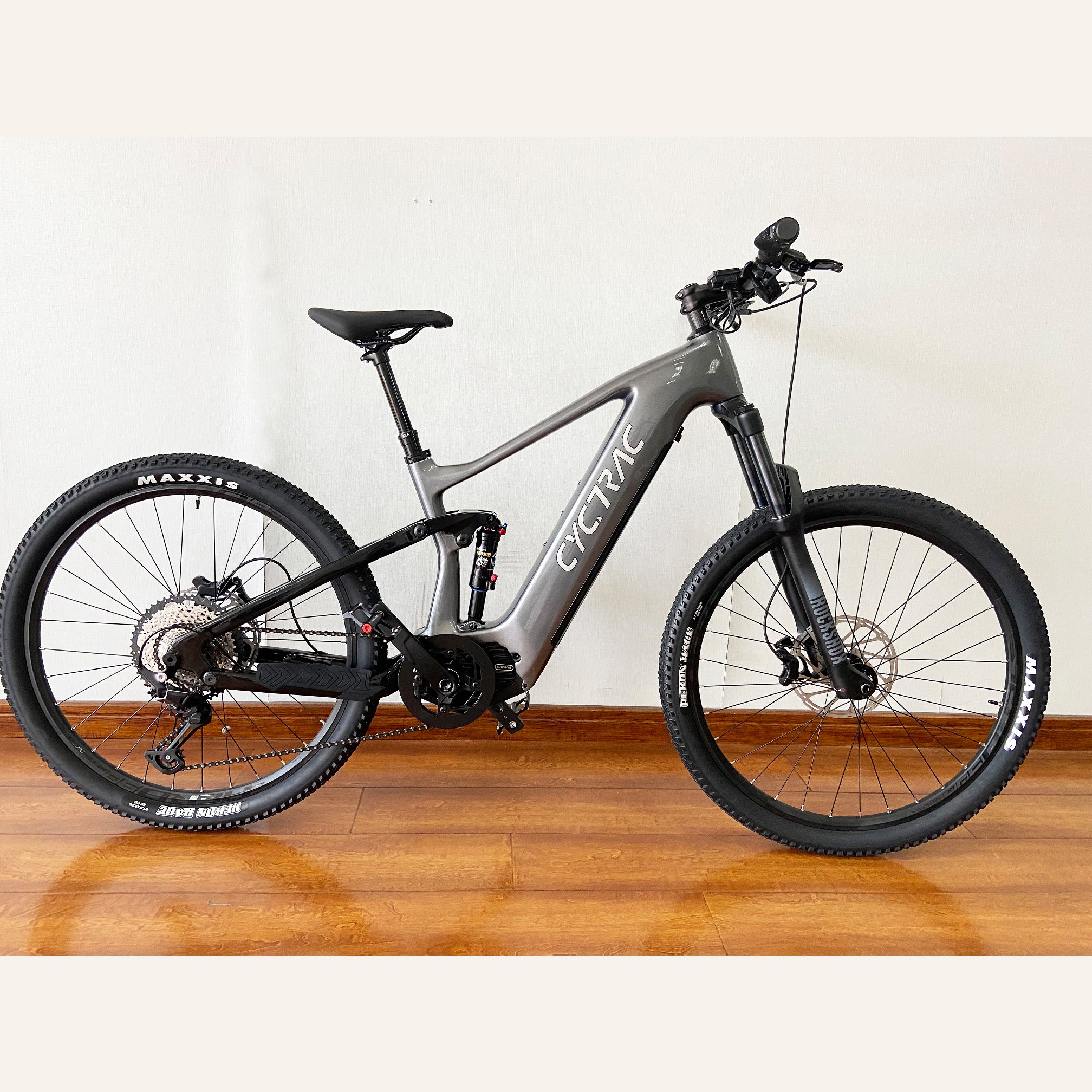 48V 500W Carbon Dual Suspension Electric MOuntain Bike eMTB