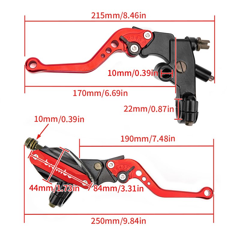 Factory Direct Sale Adjustable Universal Sportbike Motorcycle CNC Clutch Brake Lever Aluminum Hydraulic Pump