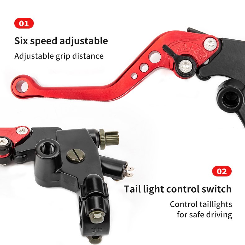 Factory Direct Sale Adjustable Universal Sportbike Motorcycle CNC Clutch Brake Lever Aluminum Hydraulic Pump