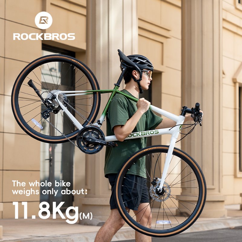 ROCKBROS Flat Handlebar Wholesale 700C16 Speed Road Bikes For Sports aluminum alloy adult Road Mountain Bike Bicycle racing bike