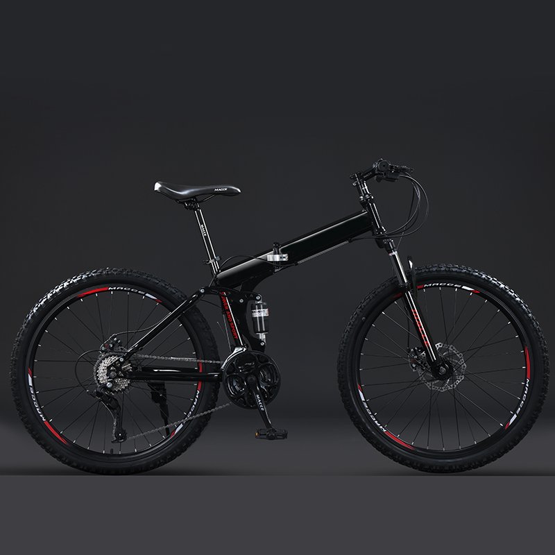 High quality 26 inch Wheel Size portable mountain bike 21 24 27 speed mtb bicycle steel folding bike for adults