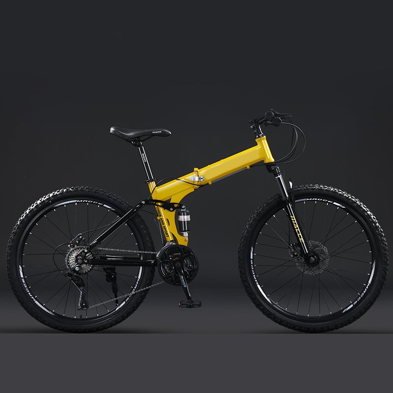 High quality 26 inch Wheel Size portable mountain bike 21 24 27 speed mtb bicycle steel folding bike for adults