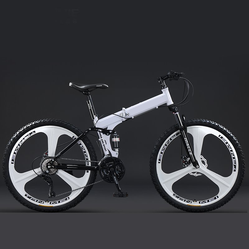 High quality 26 inch Wheel Size portable mountain bike 21 24 27 speed mtb bicycle steel folding bike for adults