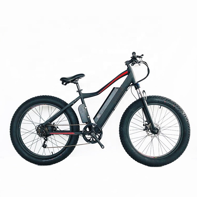 26" USA 7 Speeds OEM CE 40KM/H 500W 48V 14AH Lithium Battery Men Adult Snow 4.0 Fat Tire Electric Mountain Bike on Sale K800