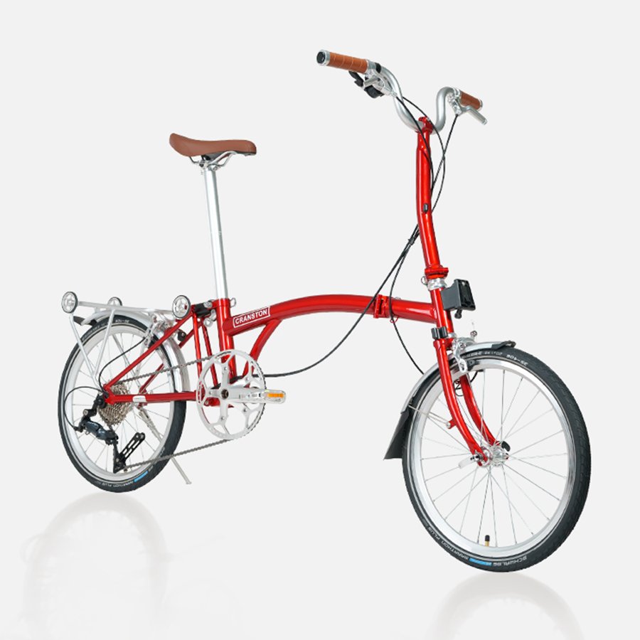 Fashion Design Blaze Red Portable 9 Speed Folding Bicycle 20 Inch Adult Bikes Bicycle Aluminum Alloy Mountain Bike Ladies' Gift