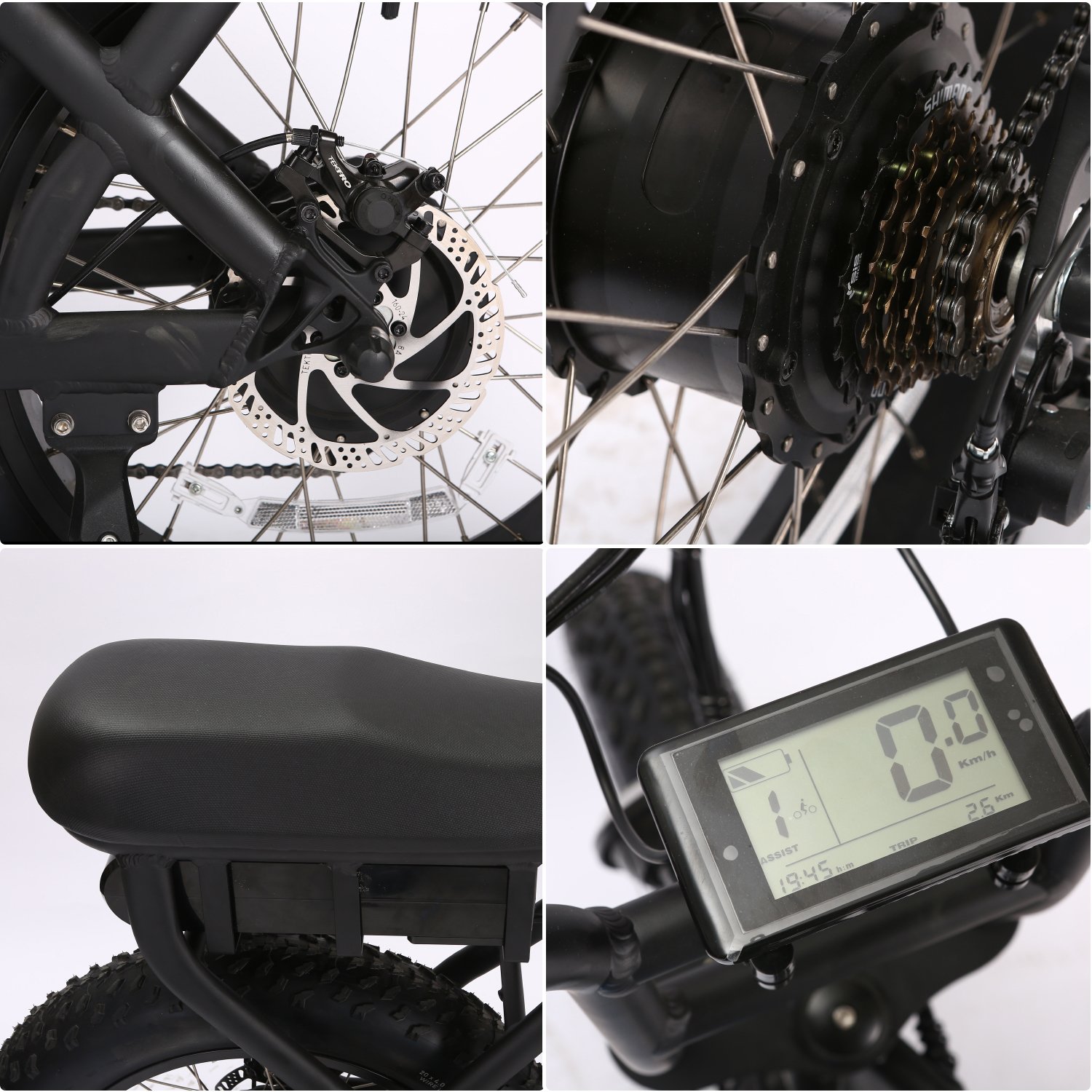 Factory Direct Price 48V 1000W Long Range Electric Hybrid Bike 20 Inch Fat Tire Ideal For Mountain And Electric City Bike
