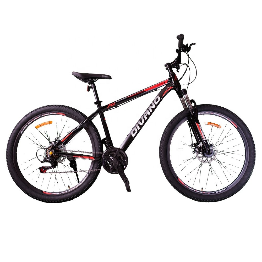 Divano High Quality 27.5-Inch 21-Speed Trek Bicycle Black And Red Mountain Bike For Wholesale
