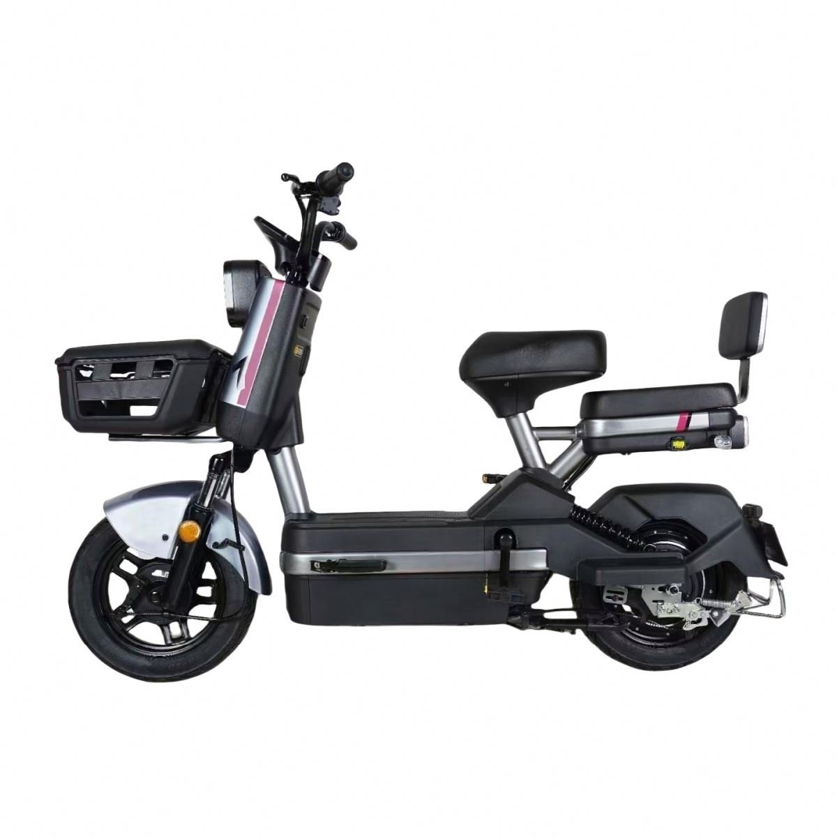 Wholesale Price 14 Inch Step Through Electric Bike 350W 48V City Electric Bicycles Scooter With Basket