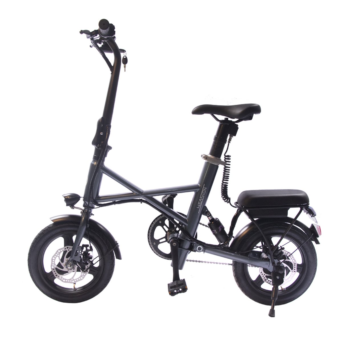 cheaper mini 14inch wheel folding e bike 36V/7.5Ah two seat electric bicycle 350W folding electric city bike