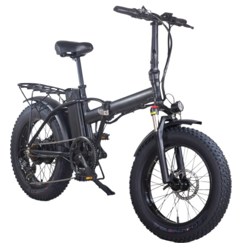 48V 500W Exercise Ebike Electric Bicycle 20 Inch Lithium Battery Rear Hub Motor Aluminum Alloy 7 Speed Electric Fat Tire Bike