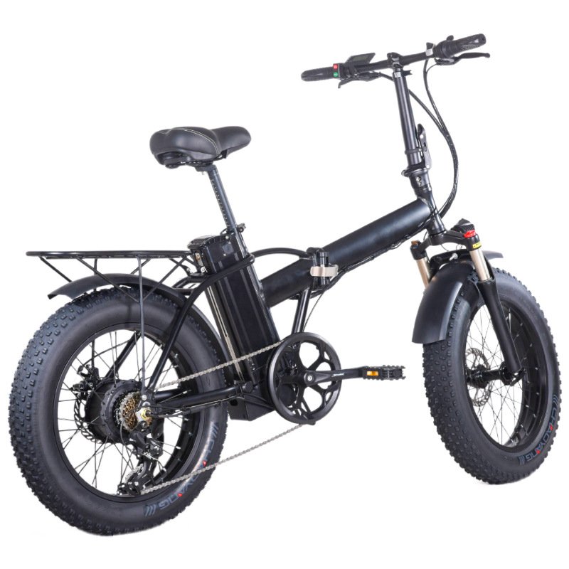 48V 500W Exercise Ebike Electric Bicycle 20 Inch Lithium Battery Rear Hub Motor Aluminum Alloy 7 Speed Electric Fat Tire Bike