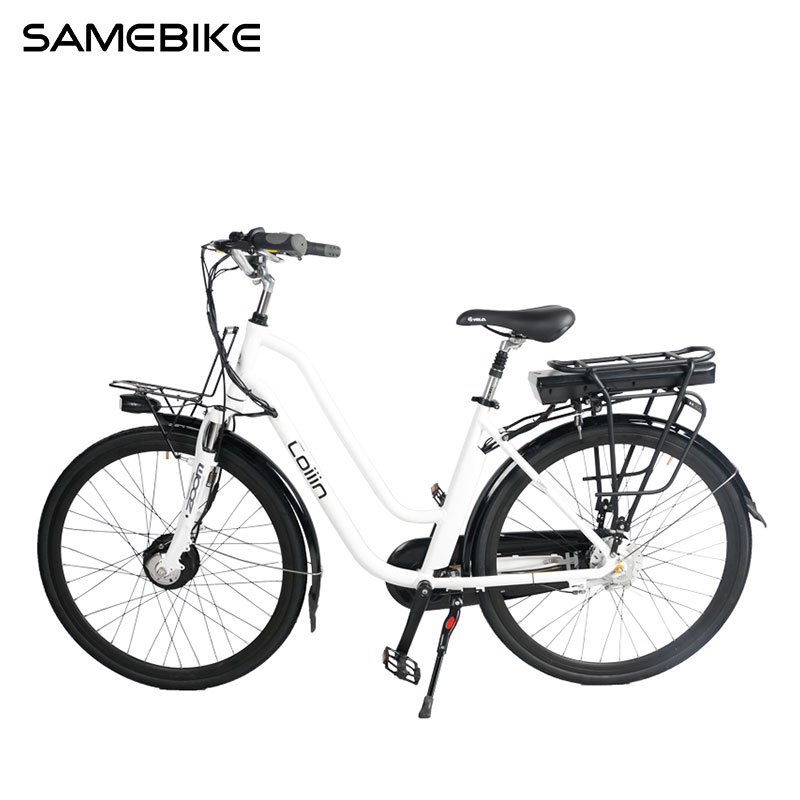 2024 China factory SAMEBIKE NEW 27.5 inches 36v 12Ah 250w Bafung front motor suspension fork electric city bike electric bike